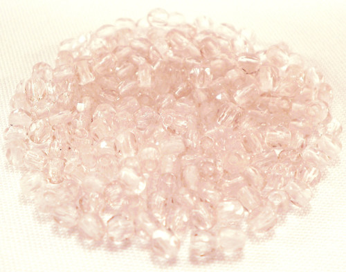 120 ks České broušené ohňovky 3mm Light Amethyst