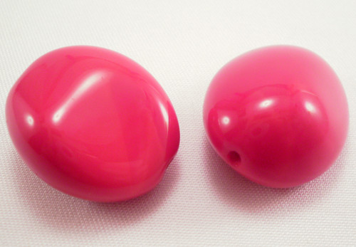 1ks Korálky Valoun 26mm Coral Red
