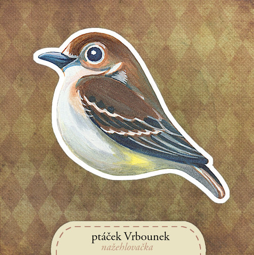 1 ptáček - látkový panel — foto 1