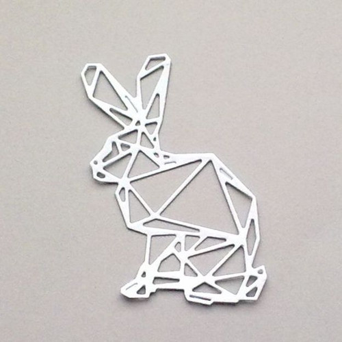 Výsek - Origami zajíc - barva dle přání