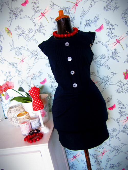 Šatky francouzské navy blue — foto 1