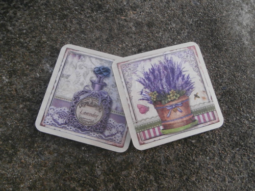 Podkafíčka /podtácky LEVANDULE - 2 kusy — foto 1