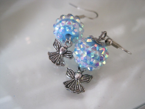 Náušnice Blue Enjels — foto 1