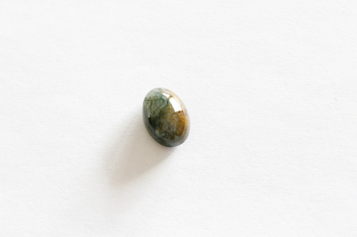 Achát - kabošon - 10x14 mm — foto 1