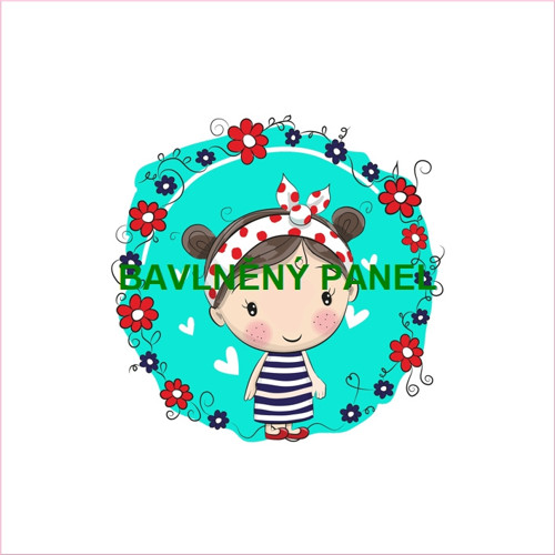 Bavlněný panel 25 x 25cm