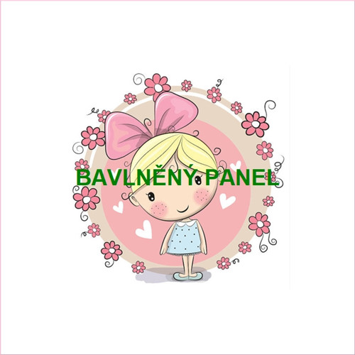 Bavlněný panel 25 x 25cm