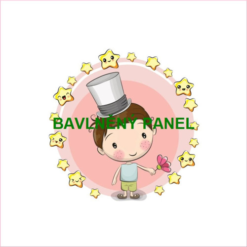 Bavlněný panel 25 x 25cm