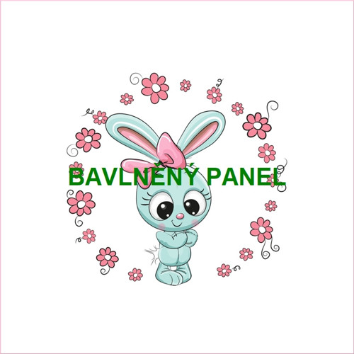 Bavlněný panel 25 x 25cm