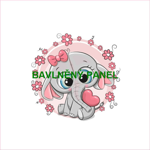 Bavlněný panel 25 x 25cm — foto 1