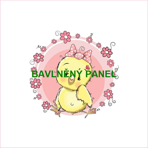 Bavlněný panel 25 x 25cm