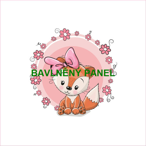 Bavlněný panel 25 x 25cm