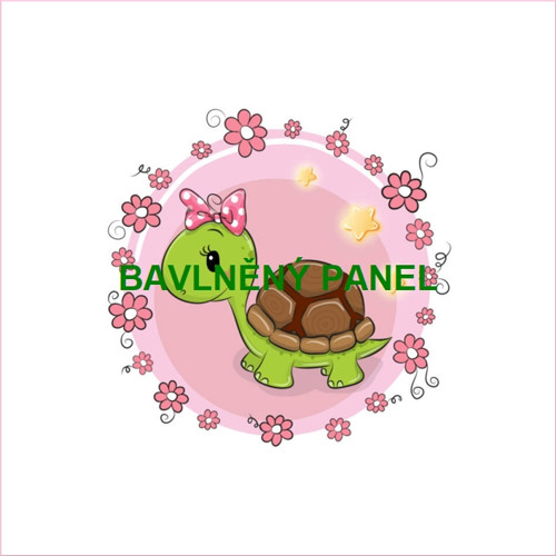 Bavlněný panel 25 x 25cm