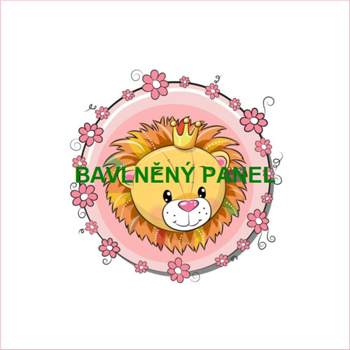 Bavlněný panel 25 x 25cm