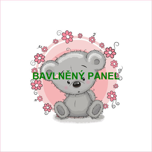 Bavlněný panel 25 x 25cm