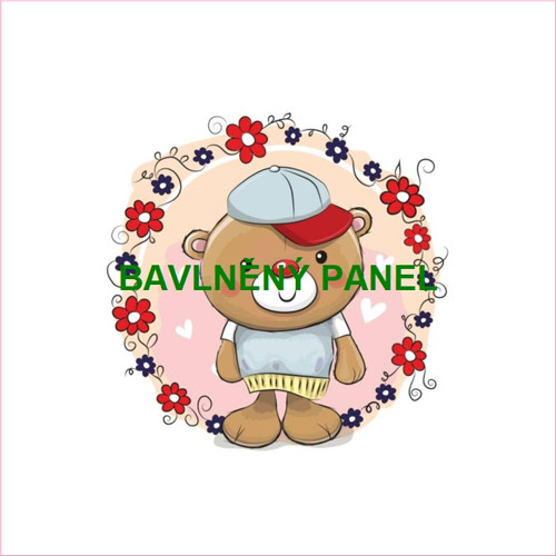 Bavlněný panel 25 x 25cm