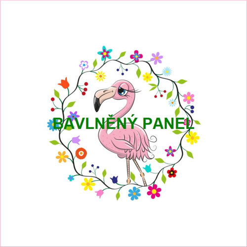 Bavlněný panel 25 x 25cm