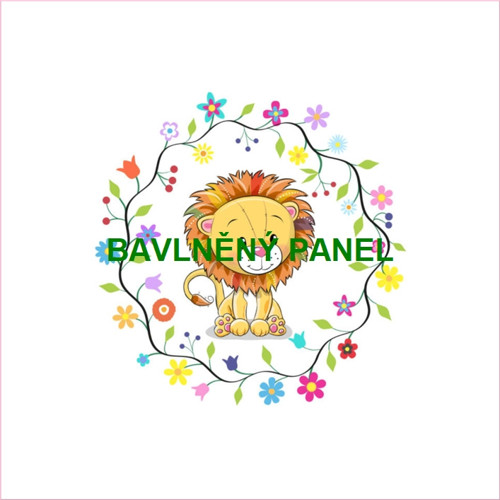 Bavlněný panel 25 x 25cm