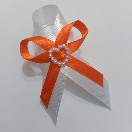 Svatební vývazek - oranžový