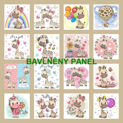 Bavlněný panel /i na pexeso/ 35 x 35 cm