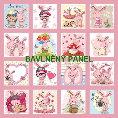 Bavlněný panel /i na pexeso/ 35 x 35 cm