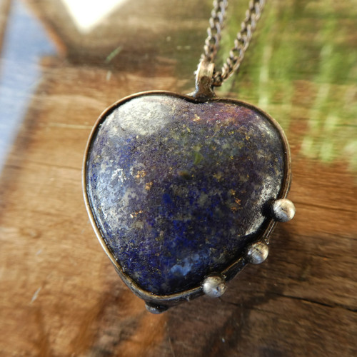 Srdce - lapis lazuli — foto 1