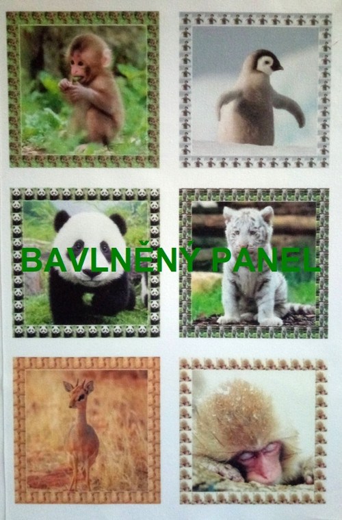 Bavlněná látka - panel 22 x 34 cm — foto 1