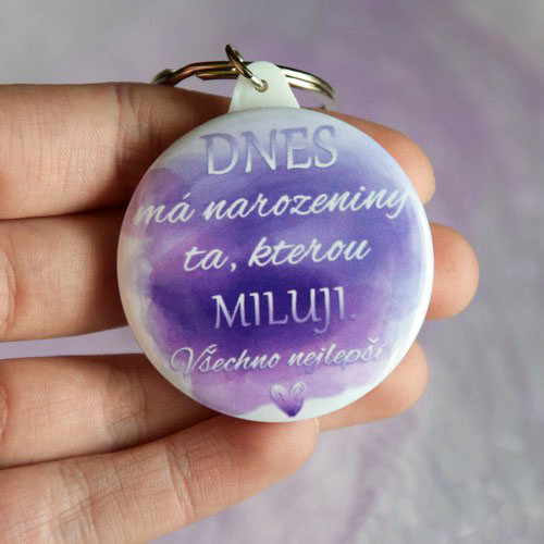 Placka na 5 způsobů - 44 mm - narozeniny