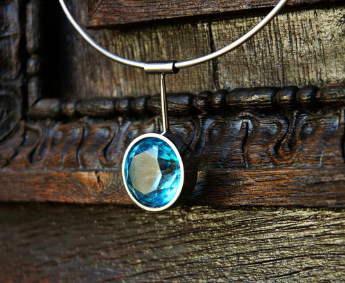 Nerezový náhrdelník..." Blue star " — foto 1