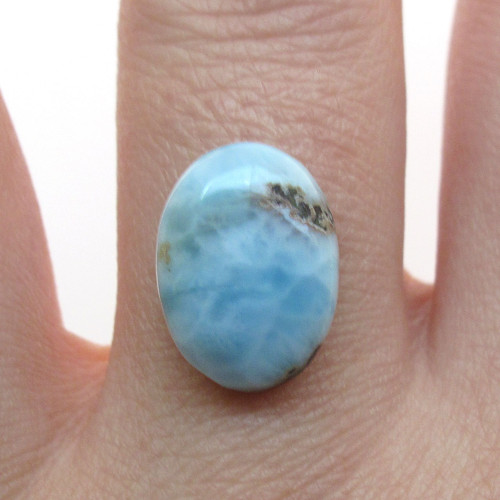Kabošon larimar ovál 13,9mm — foto 1