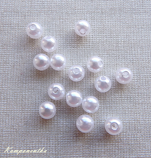 Korálky z perleti 6mm 10kusů