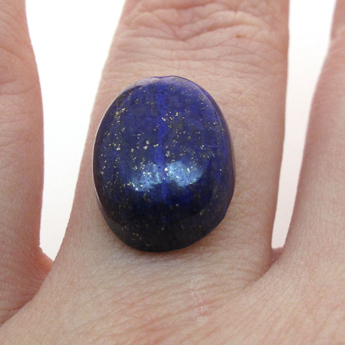 Kabošon lapis lazuli ovál 15,9mm — foto 1