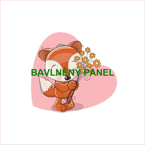 Bavlněný panel 25 x 25cm
