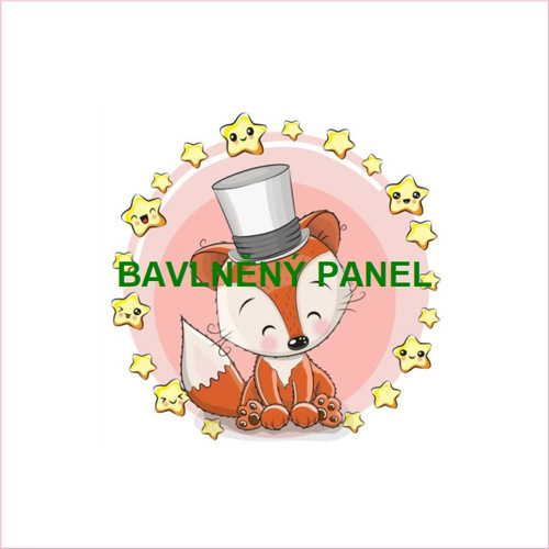 Bavlněný panel 25 x 25cm