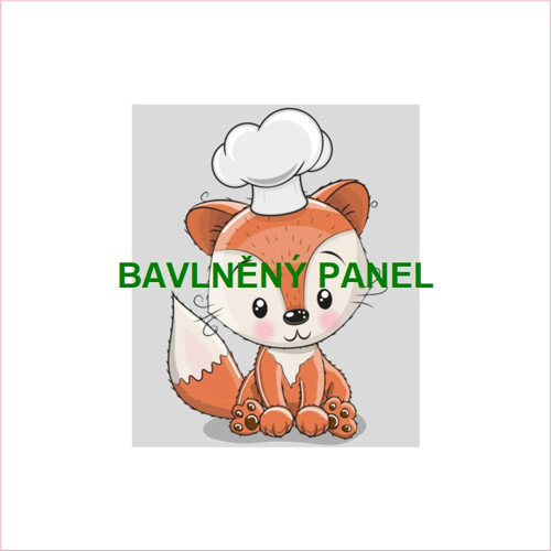 Bavlněný panel 25 x 25cm