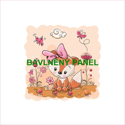 Bavlněný panel 25 x 25cm