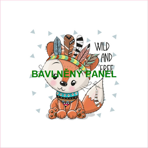Bavlněný panel 25 x 25cm