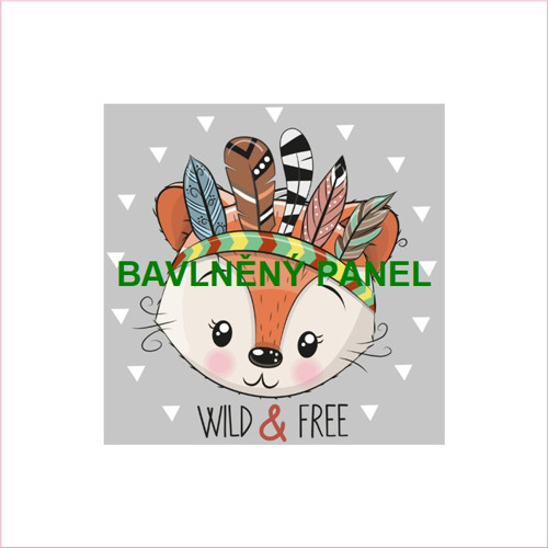 Bavlněný panel 25 x 25cm