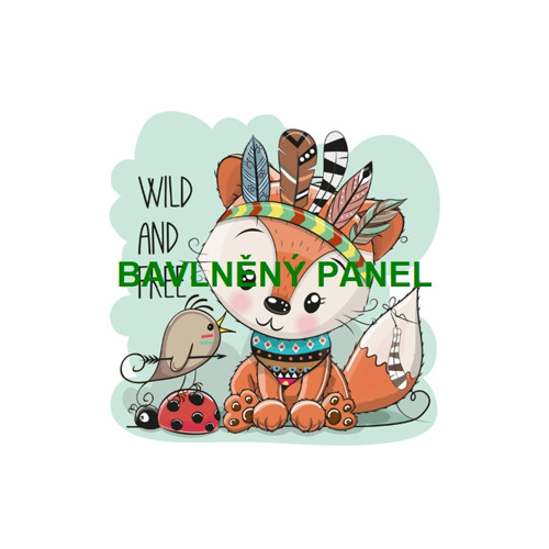 Bavlněný panel 25 x 25cm