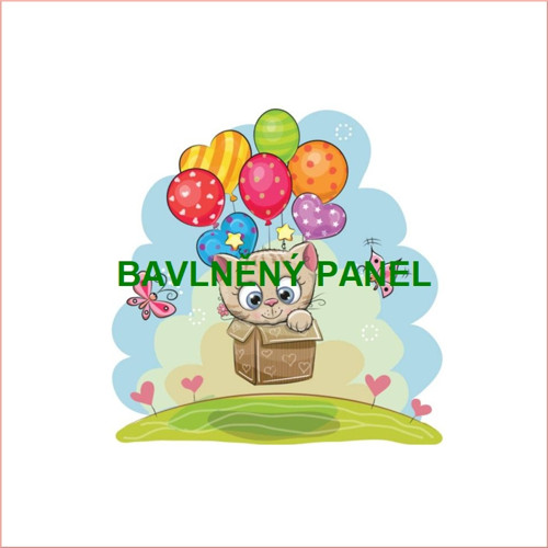 Bavlněný panel 25 x 25cm