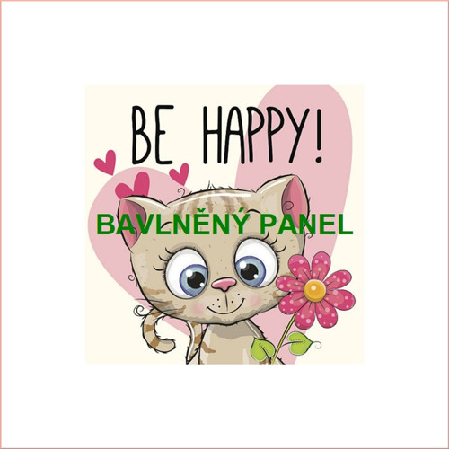 Bavlněný panel 25 x 25cm