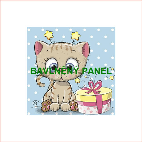 Bavlněný panel 25 x 25cm