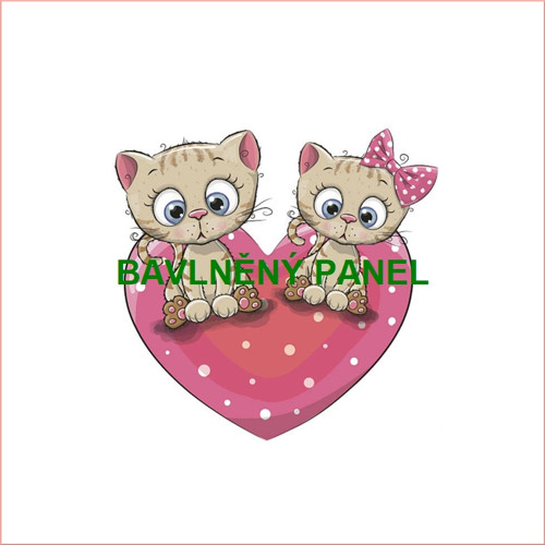 Bavlněný panel 25 x 25cm