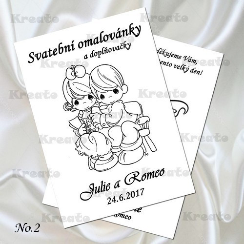 Svatební omalovánky No.2
