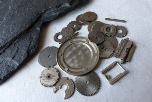 Ozubená kolečka 87..vintage materiál pro steampunk