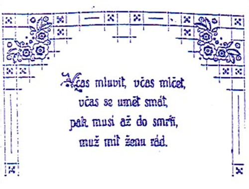 Nástěnná textilní kuchařka - Včas mluvit — foto 1