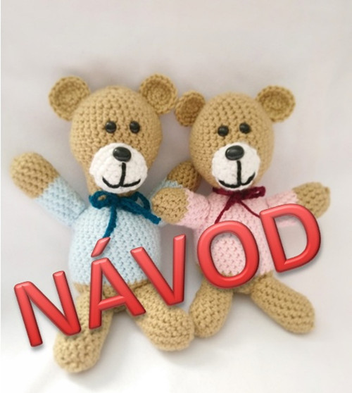 NÁVOD na háčkovaného medvídka