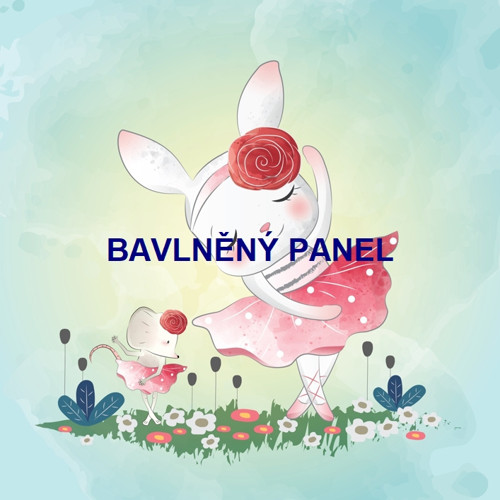 Bavlněný panel 25 x 25 cm
