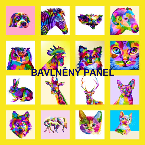 Bavlněný panel 35 x 35 cm — foto 1