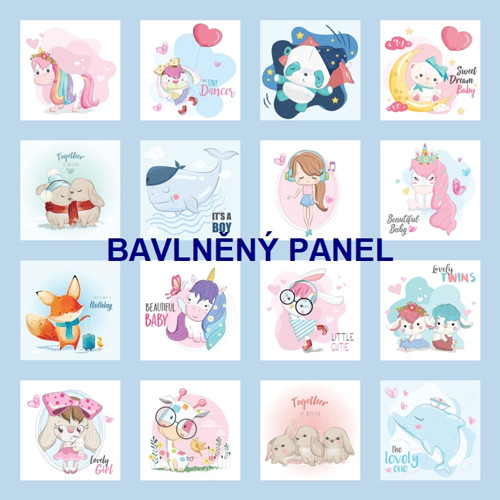 Bavlněný panel 47 x 47 cm