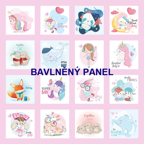 Bavlněný panel 47 x 47 cm